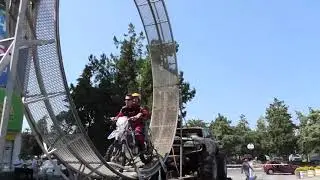 Мото Каскадер. Мото аттракцион. Мертвая петля