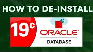 how to deinstall / remove Oracle 19c Software / Binary's  step by step process