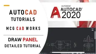 Draw Panel in AutoCAD Detailed !! AutoCAD tutorials for beginners| Introduction to AutoCAD |