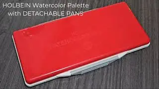 HOLBEIN EMPTY PLASTIC WATERCOLOUR PALETTE BOXES WITH DETACHABLE PANS