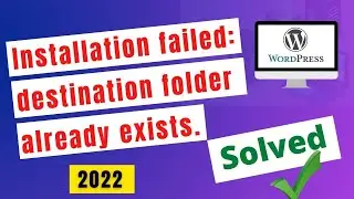 (100% Solved) Installation failed: Destination folder already exists WordPress Plugins