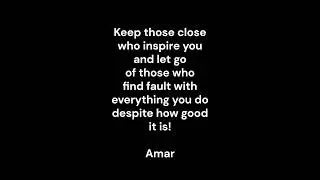 Value true relationships and let go of those holding You back