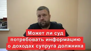 Может ли суд потребовать информацию о доходах супруга должника