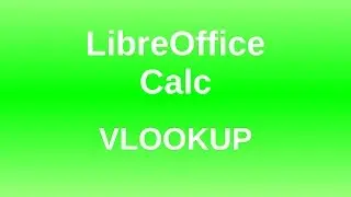 LibreOffice Calc - Vlookup & Drop-down lists