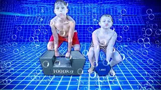 Desafio EXTREMO na piscina Mayara vs Chris