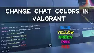 How to: Write In Different Colors In Chat in Valorant 2021