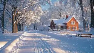 Winter's Whisper: Gentle Snowfall, Frosty Air and Cozy Ambience for Deep Sleep and Relaxation!!