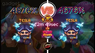 Max Tesla vs. Max Tesla - Rush Royale  PvP