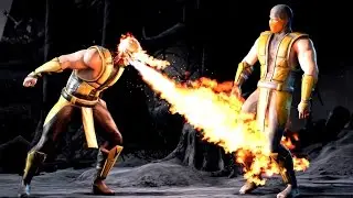 Mortal Kombat X ALL Alternate Costumes Outfits Skins for SCORPION