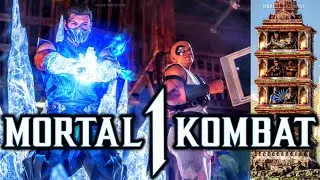 MK1 *SUB ZERO* KLASSIC TOWER GAMEPLAY!! (KANO AS KAMEO) 1080p 60 FPS (MORTAL KOMBAT 1) MK12