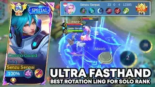 LING FASTHAND ( MANIAC ) BEST LING ROTATION LING FOR SOLO RANKED - Mobile Legends