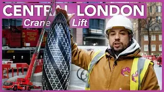 Behind The Scenes: City of London Crane Lift: Unseen Footage of London Construction Project