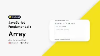 BELAJAR JAVASCRIPT || APA ITU ARRAY? DAN BAGAIMANA CARA MENGGUNAKANNYA? ADA CONTOH SOALNYA JUGA👌