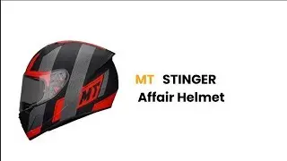 MT Stinger Affair Helmet Matt Black Red  | MT HELMET 360º VIDEOS | HELMET REVIEW