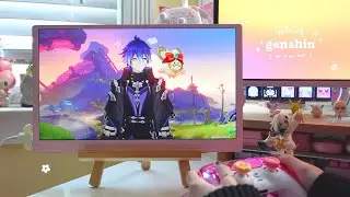 ⛅️ playing genshin on a calm, chill fall morning | 40 min of gameplay ambience (jp dub, pc) ✦