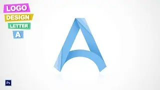 How to Design Logo Photoshop Tutorial Letter A | Beginners Tutorial