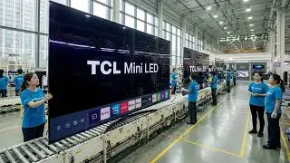 Inside the $18B TCL Mini LED X12 Factory 2027 | Smart TV Assembly Line
