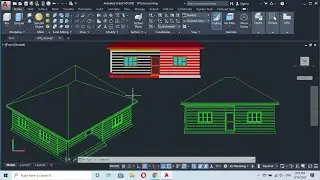 How to convert a 3D drawing to 2D using FLATSHOT tool.