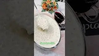 Já Fez Sagu assim? Cremoso com calda de vinho separado #topreceitas #shorts #sagu