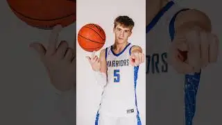 We used this Savage paper and draped it high up due to the height of these basketball players!