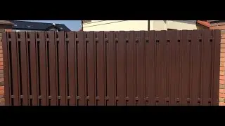 Забор из евроштакетника