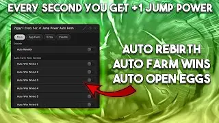Every Second You Get +1 Jump Power Script | Synapse X & KRNL | Script in desc