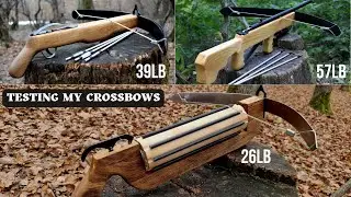 Testing my three CROSSBOWS