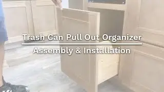 How to build & install your trash can pull out organizer!