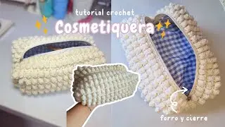 🦋CROCHET COSMETICS BAG Toiletry bag, pencil case, purse✨SUPER EASY STEP-BY-STEP TUTORIAL