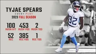 Tyjae Spears Full Season Replay: Every Run, Target, and Catch in the 2023 NFL Season