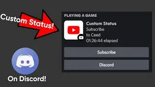 How to get a CUSTOM status on your discord profile!