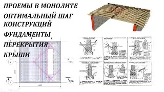Стрим #17 - Проемы в монолите, Оптимальный шаг конструкций, Перекрытия, Крыши, Фундаменты