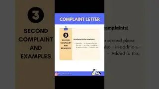 How to write a COMPLAINT LETTER