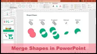 Create your own custom unique shapes | Merge Shapes in PowerPoint