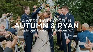 Maple Leaf Events Military Dress Wedding Photography | Stevenson, WA | Autumn and Ryan
