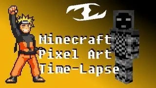 Naruto Uzumaki from Naruto Shippuden - Minecraft Pixel Art Time-Lapse