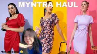 MYNTRA DRESS HAUL| 💗 CUTE DRESSES 🥻| *dispoint *🙅 @myntra