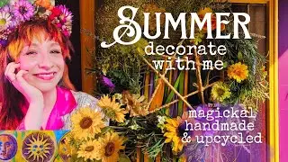 🍓Summer Decorate With Me 🌻 Funky Art Witch Cottage