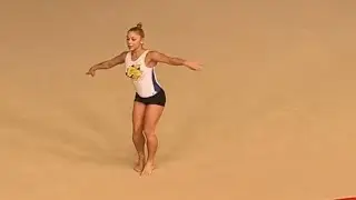 Flavia Saraiva 🇧🇷 - Pre-Olympic Floor Training French Cancan - Troyes July 2024