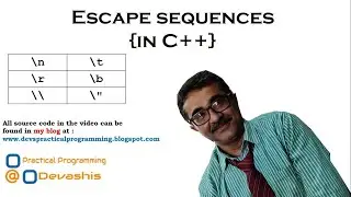 Commonly used Escape Sequences in C++