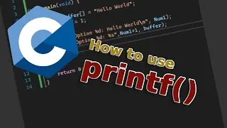 C Programming How to use printf