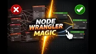 Node Wrangler Magic ✨ | Speed Up Blender Shaders with Essential Shortcuts 