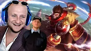 Charakterny Yasuo na zasiłku i biuro podróży na środkowej alejce