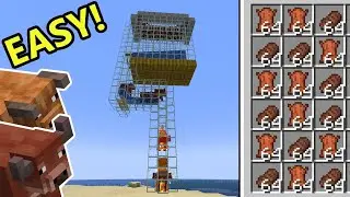 The Best Early Game Cow Farm Minecraft 1.21+