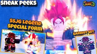 (New Codes) They added SSJG LEGEND Special Form + Garriot Set - Sneak Peeks | Dragon Blox Roblox