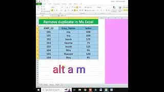 How to Remove Duplicate in Excel #shorts #youtubeshorts #ytshort #shortsfeed  #excelshortcuts #excel
