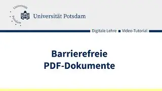 Creation of accessible PDF documents