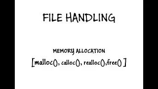 MEMORY ALLOCATION - malloc()
