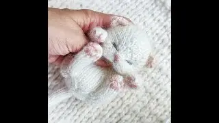 Sleeping kitten pattern. Assembly toy.