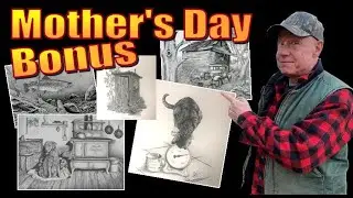 Off Grid Living Vlog #151.  An Art Sale For Mother's Day